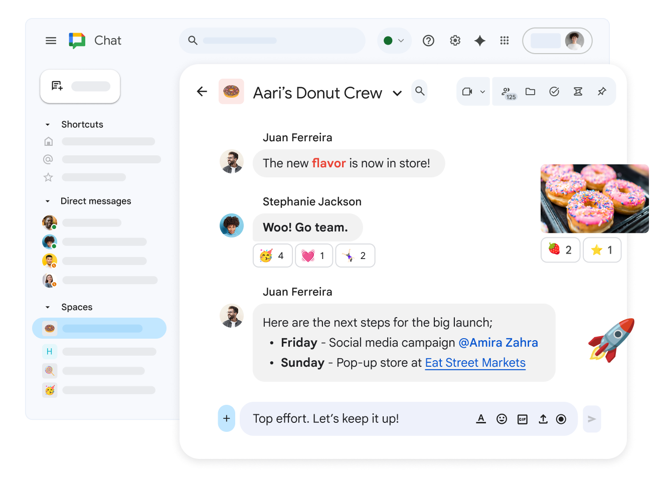 Google Spaces Messaging Groups