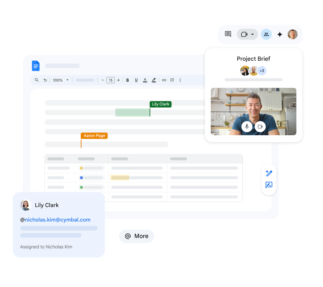 Google Docs Collaboration Interface
