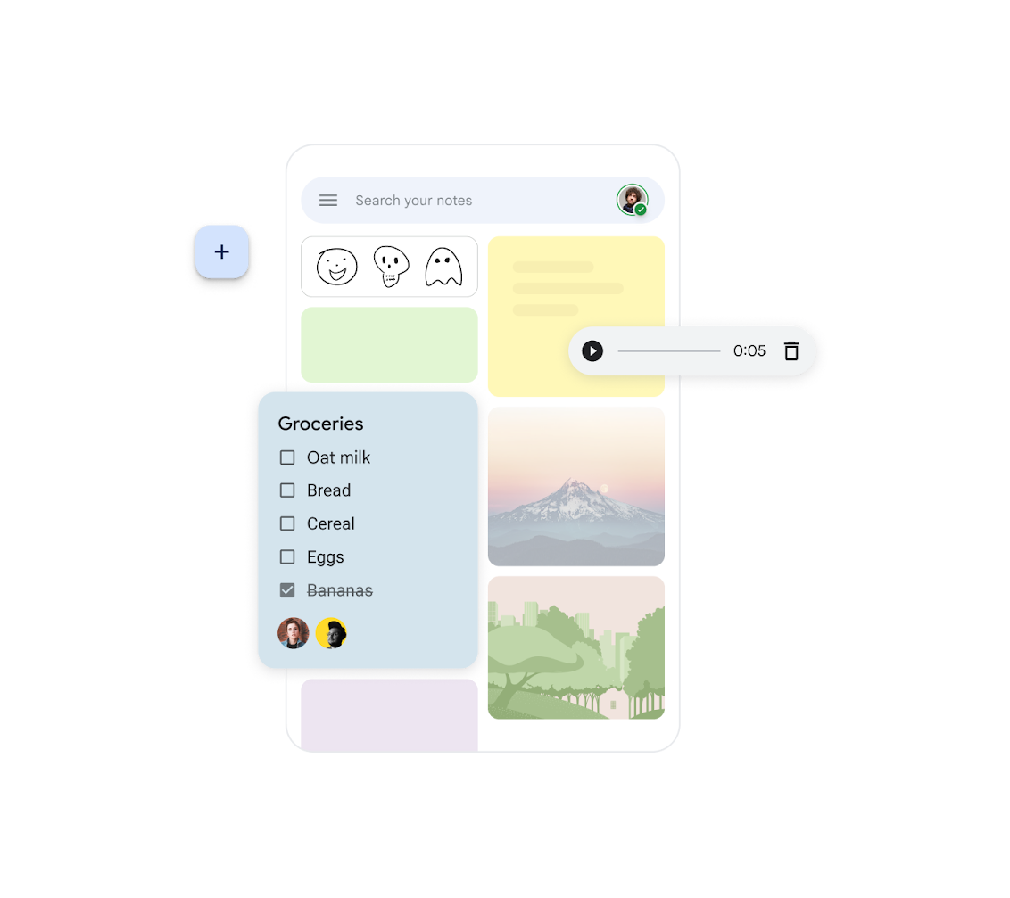 Google Keep Interface