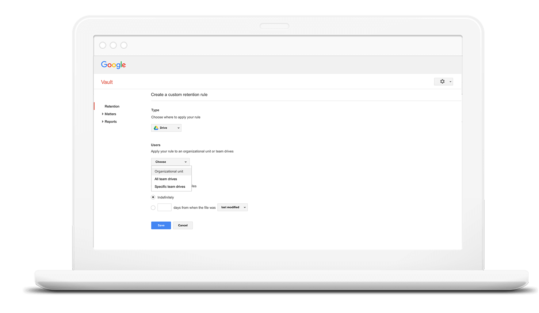 Google Vault Online Archive