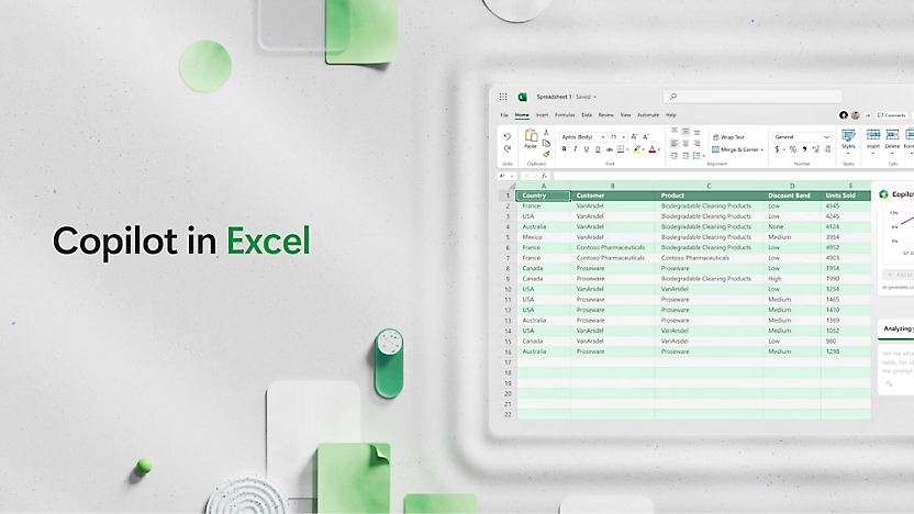 Microsoft Excel Analytics Interface